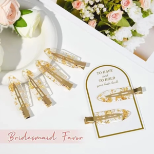 8PCS No Bend Hair Clips Bridesmaid No Crease Hair Clips