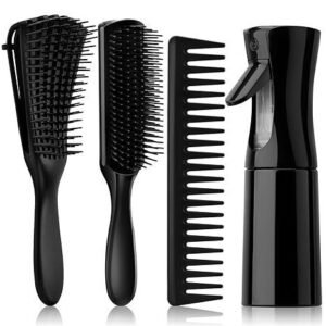 4pcs Detangling Brush Set Getting Shine and Makes Hair Smooth